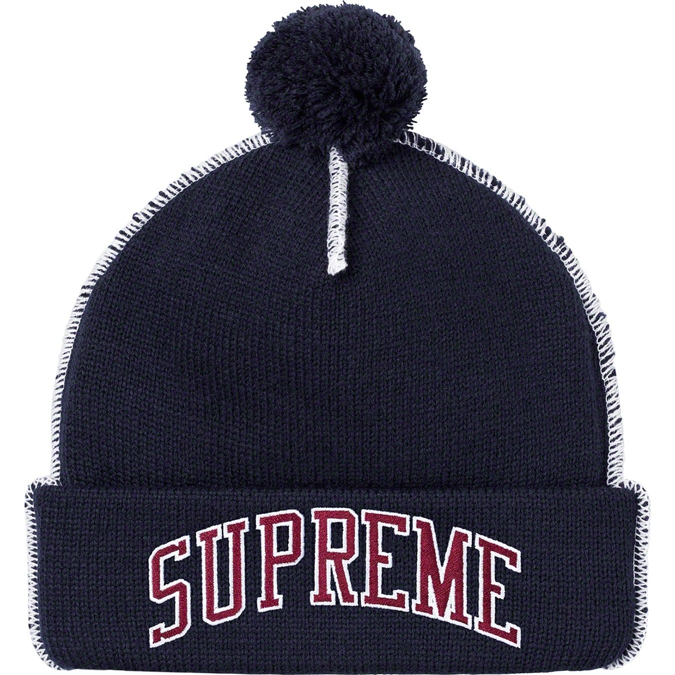 Contrast Stitch Beanie view 7